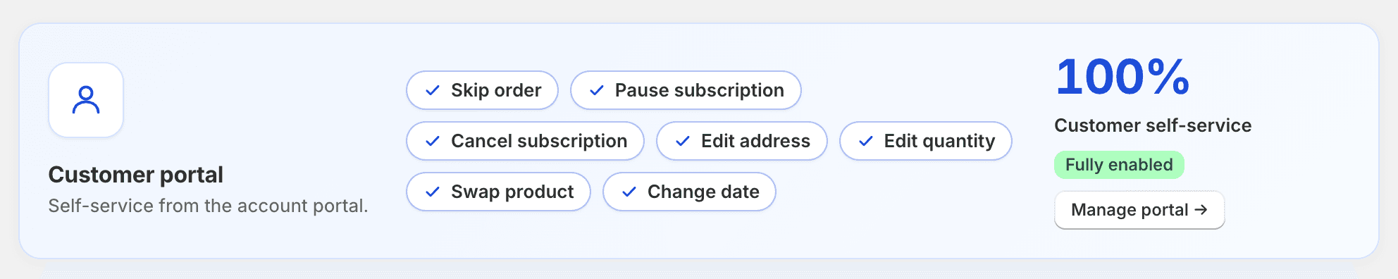 Customer portal settings